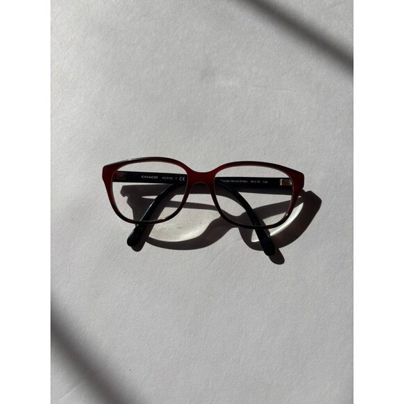 COACH Eyeglasses HC6103 5444 Cognac Varsity Stripe FRAMES ONLY 54-16-140 - Picture 1 of 4